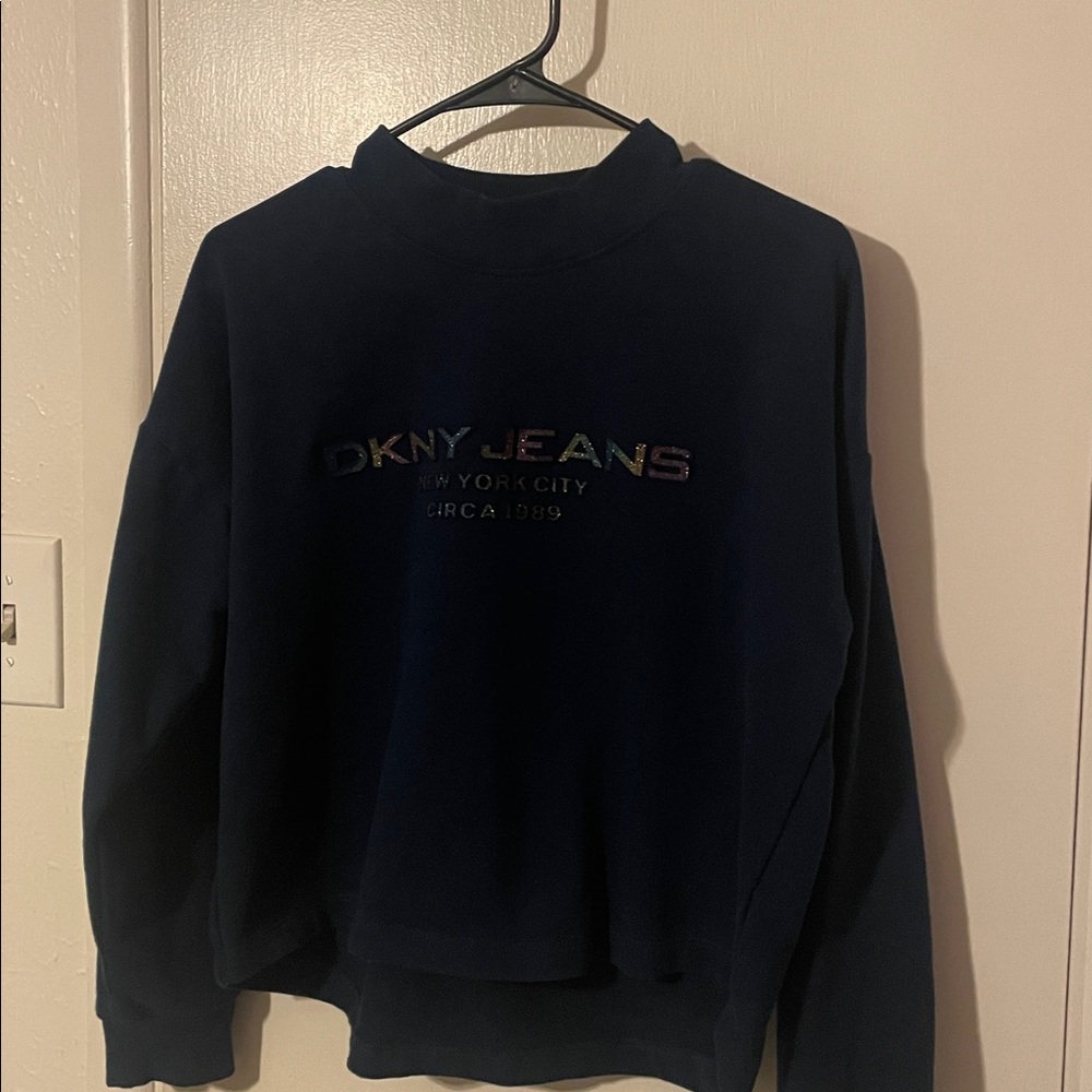DKNY Jeans Brand Navy Blue Women's Top size  Medium  little wear